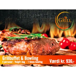 Grillbuffet og bowling fra Bowl´n´Fun Silkeborg